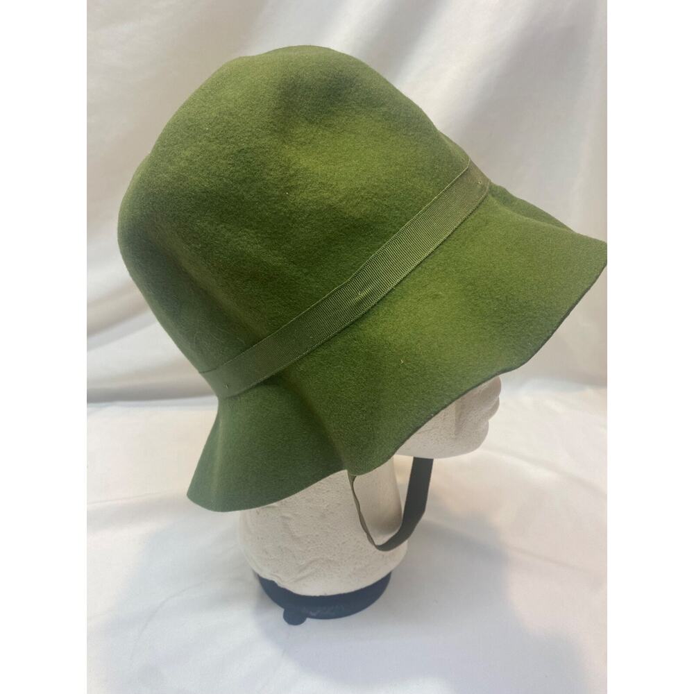 C1960 VINTAGE COLUMBIA SPORTSWEAR Bucket WOMEN'S Felt WOOL HAT 7 3/8 - Picture 2 of 8